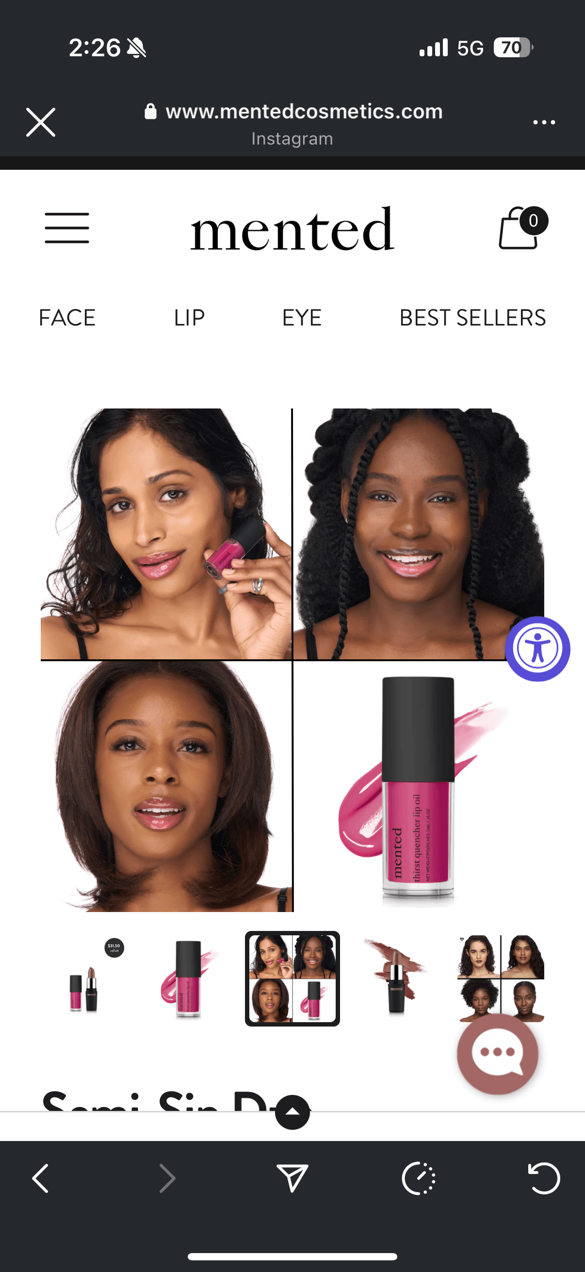 Mented Lip Products